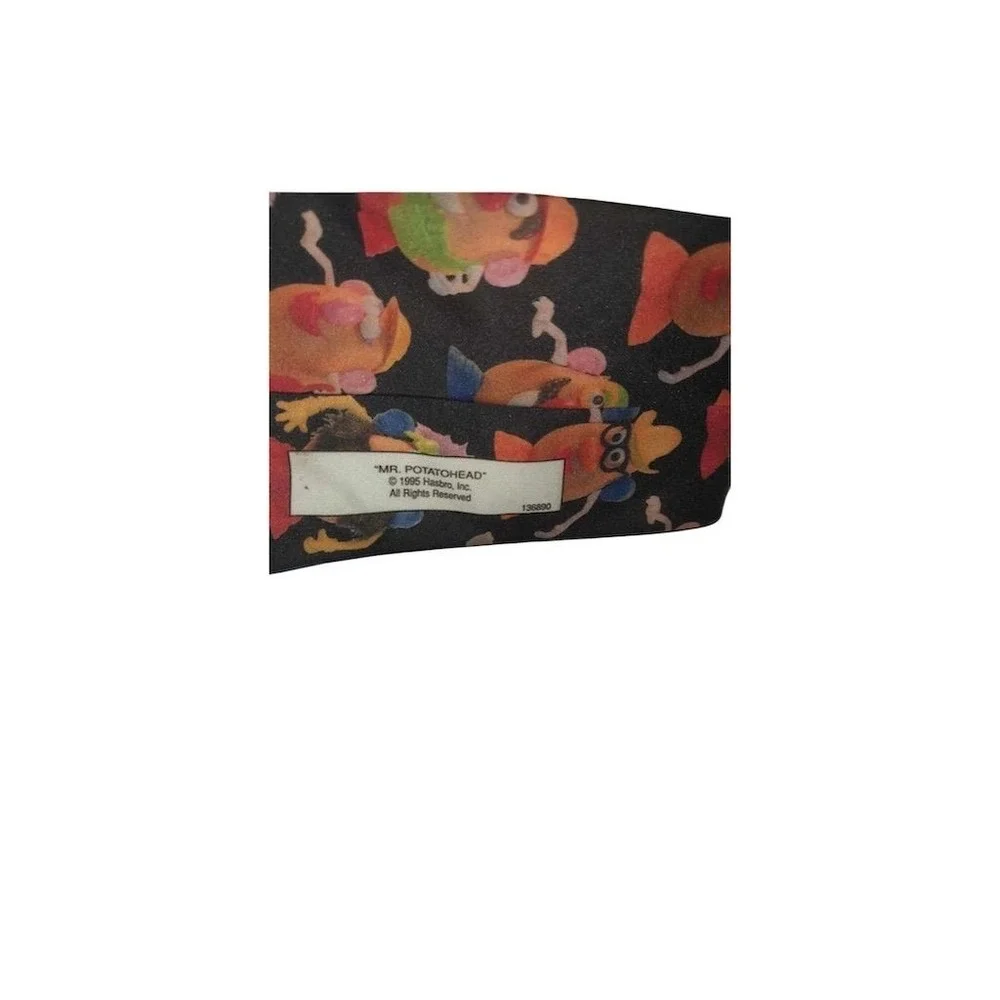 Vintage 1995 Ralph Marlin Mr. Potato Head Necktie Multicolor 90s Theme nostalgia
